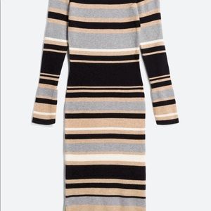 Pixley Off the Shoulder Ribbed Knit Dress